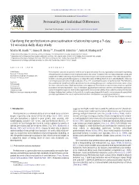 Clarifying the Perfectionism-Procrastination Relationship Using a 7-Day, 14-Occasion Daily Diary Study