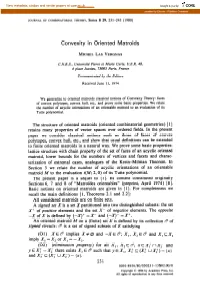 Convexity in Oriented Matroids