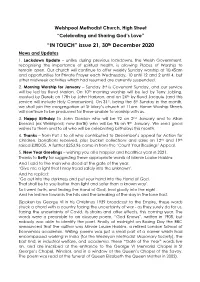 IN TOUCH” Issue 21, 30 December 2020