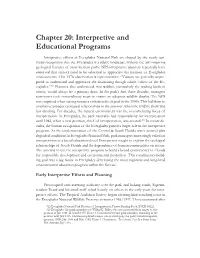 Interpretive and Educational Programs