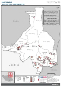 Jonglei Unity Upper Nile