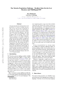 The Tatoeba Translation Challenge--Realistic Data Sets For