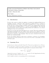 1.1 Introduction 1.2 Spanning Trees