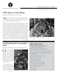 CBTA Takes on Food Waste Looking Ahead to Convention 2019