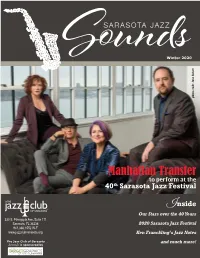 Manhattan Transfer to Perform at the 40Th Sarasota Jazz Festival