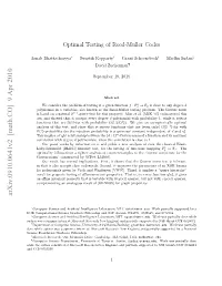 Optimal Testing of Reed-Muller Codes