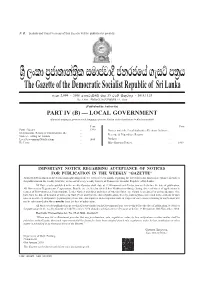 Local Government (Separate Paging Is Given to Each Language of Every Part in Order That It May Be Filed Separately)