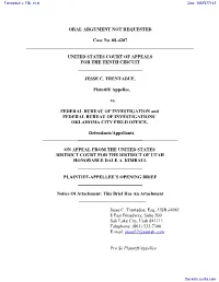 ORAL ARGUMENT NOT REQUESTED Case No. 08-4207