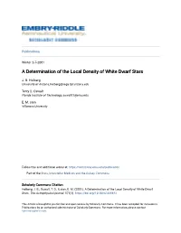 A Determination of the Local Density of White Dwarf Stars