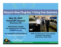 Beyond New Plug-Ins: Fixing Gas Guzzlers
