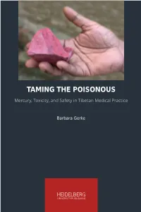 Mercury, Toxicity, and Safety in Tibetan Metical Practice