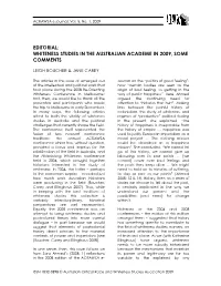 Whiteness Studies in the Australian Academe in 2009, Some Comments