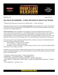 A Panel Discussion of Freud's Last Session