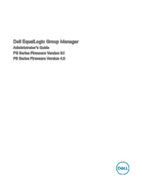 Dell Equallogic Group Manager Administrator's Guide PS Series