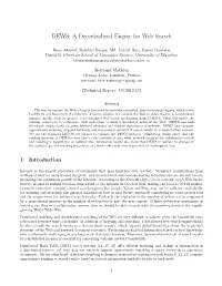 DEWS: a Decentralized Engine for Web Search