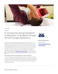 K–12 Instructor Brings the World to Mesquite, TX Students Through VR with Google Expeditions