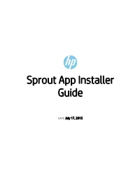 Sprout App Installer Guide