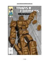 The Transformers: Reanimated. "Autobots Under Arrest!"