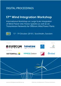 17 Th Wind Integration Workshop