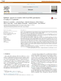 Epileptic Spasms in Clusters with Focal EEG Paroxysms