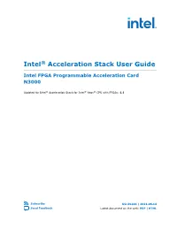Intel FPGA Programmable Acceleration Card N3000