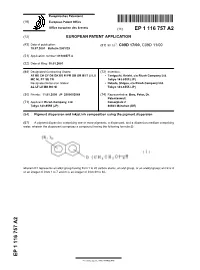 Pigment Dispersion and Inkjet Ink Composition Using the Pigment Dispersion
