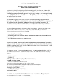Power Supply Procurement Plan Bukidnon Second