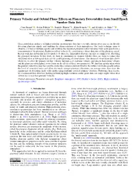 Primary Velocity and Orbital Phase Effects on Planetary Detectability from Small Epoch Number Data Sets