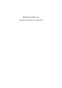 Rudolf Laban and Kurt Jooss: the Good, the Bad and the Very (Un)Fortunate