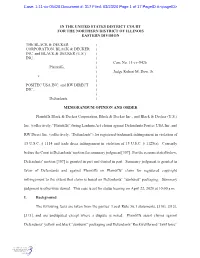 1:11-Cv-05426 Document #: 317 Filed: 03/23/20 Page 1 of 17 Pageid