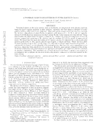 Arxiv:1210.2720V1 [Astro-Ph.EP] 9 Oct 2012 Xli H Bevdrdu.Cneunl,Amassive a Barely Consequently, Only ( Could Radius