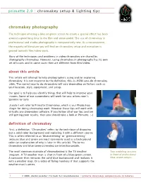 Chromakey Setup & Lighting Tips
