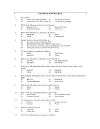 General Knowledge