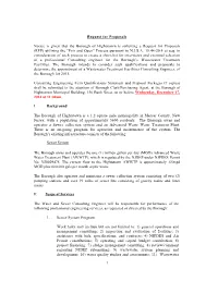 RFP) Utilizing the "Fair and Open" Process Pursuant to N.J.S.A