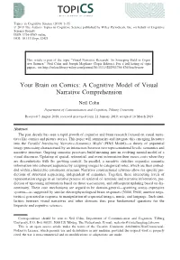 A Cognitive Model of Visual Narrative Comprehension