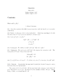 Primer on Group Theory
