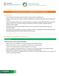 Together Learning & Collaborating (Tlc) Process