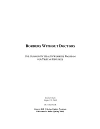Borders Without Doctors: the Community Health Workers