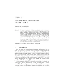 Finding File Fragments in the Cloud
