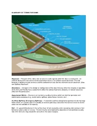 GLOSSARY of TERMS for DAMS Abutment