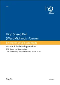 High Speed Rail (West Midlands