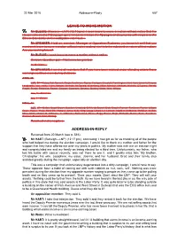 Leave to Move Motion Address-In-Reply