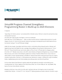 Siriusxm Progress Channel Strengthens Programming Roster in Build-Up to 2020 Elections