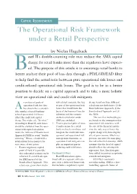 The Operational Risk Framework Under a Retail Perspective