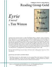 By Tim Winton Reading Group Gold