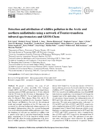 Detection and Attribution of Wildfire Pollution in the Arctic and Northern