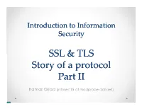 SSL & TLS Story of a Protocol Part II