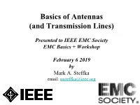 Basics of Antennas (And Transmission Lines)