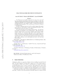Fractional Poisson Process