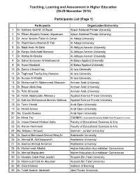 List of Participants-Website